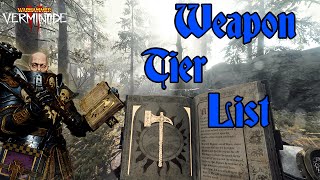 Vermintide 2 Warrior Priest Weapon Tier List [upl. by Jorge]