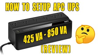 How To Setup amp Install APC UPS 425VA 450VA 650VA 850VA Back UP Battery amp Review [upl. by Adamski]