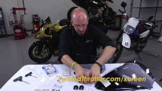 MRA XCreen Tour Motorcycle Windshield Extension ClampOn Installation Walk Through [upl. by Rycca]