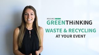 Green Thinking  Sustainable Event Planning  Part 1 [upl. by Keever]