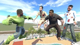 Franklin Become Hulk to Kill Zombies in Indian Bike Driving 3D [upl. by Philps]