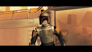 Cad Bane VS Boba Fett  CW Deleted Scene With Added Music and Sounds [upl. by Bravin]