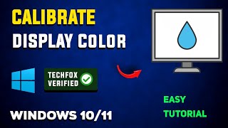 How to Calibrate Display Color in Windows  Full Guide [upl. by Atiuqat]