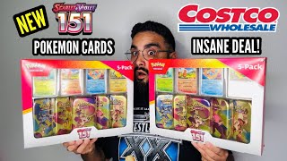 I FOUND NEW SCARLET amp VIOLET 151 POKEMON CARDS AT COSTCO [upl. by Janicki]