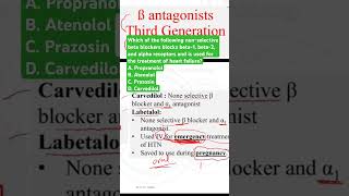 Which of the following nonselective beta blockers blocks beta1 beta2 and alpha receptors [upl. by Karla]