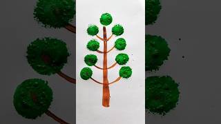 Tree Acrylic Painting For Kids tree trending painting shorts art colors drawing draw [upl. by Norramic]