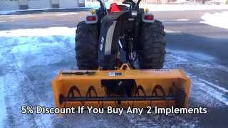 WoodMaxx SB72 PTO Snow Blower Walkaround Fall 2014 [upl. by Tuesday]