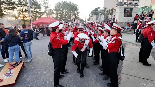 NC State Marching Band  Trumpets amp Saxes 2 having fun before Football Game 10122024 [upl. by Florine394]