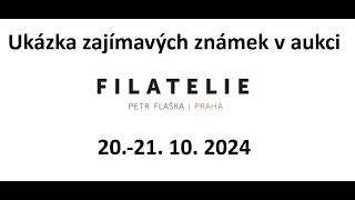 Zajímavé známky Aukce Filatelie Flaška 2021 10 2024 Radek Novák [upl. by Derdlim]