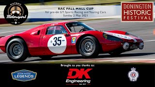 RAC Pall Mall Cup  3hr Historic Endurance Race  Donington Historic Festival 2021 [upl. by Nowd]