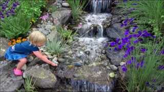 Ponds and waterfalls created with wwwrussellwatergardenscom equipment [upl. by Lorenz]