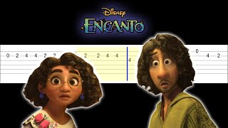 Disney Encanto Songs On Guitar Easy Guitar Tabs Tutorial [upl. by Ahsratan]