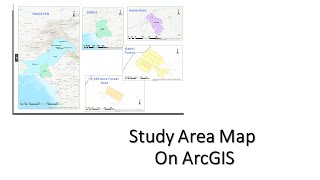 Study Area map ON Arcgis With BAse MAp [upl. by Tnomal]