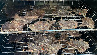 Smoked beef jerky on the Bradley smoker [upl. by Supen]