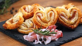 Puff Pastry Hearts  How Tasty Channel [upl. by Barby425]