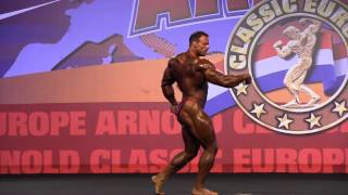 Sandro Hofer  Posing at Arnold Classic Europe Amateur 2013  1st place over 100kg [upl. by Aiz]