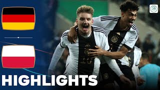 Germany vs Poland  What a Game  Highlights  U21 Euro Qualification 21112023 [upl. by Cheslie]