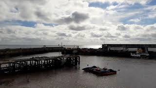 Bridlington Harbour 4th October 2021 filmed from inside The George [upl. by Carew]