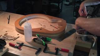 Bending Wood Binding by Hand  Koentopp Guitars [upl. by Eluk]