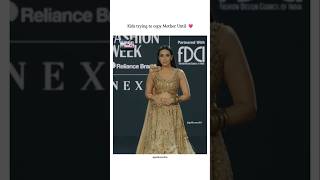 She is definitely unbeatable in Ramp walk 💗🤌🏻 bollywood goldensoul shorts song [upl. by Magavern]