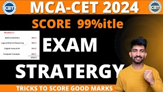 MCA CET Exam Strategy 2024  How to Score 99ilte in MCA CET Exam 2024 [upl. by Jay]