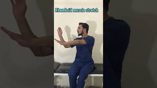 Did you have upper back pain Do this rhomboid muscle stretch drShahzaib Salik [upl. by Ayekahs]