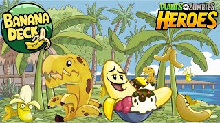 A banana deck that makes your opponent slip PvZ Heroes [upl. by Eiffub]