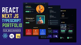 Building a Modern Responsive Portfolio Website with React Nextjs TypeScript and Tailwind CSS [upl. by Dian]