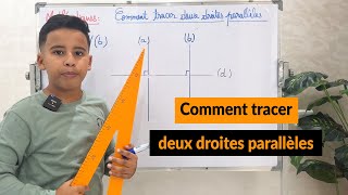 Comment tracer deux droites parallèles [upl. by Ylicec]