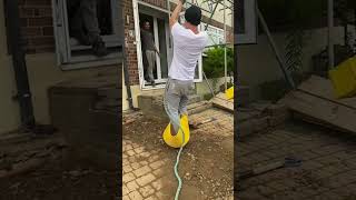 Builder Fails At Bucket Lift Trick 😂👷🏼‍♂️ [upl. by Biddick]