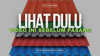 ATAP SPANDEK RANGKA KAYU PILIHAN TERBAIK [upl. by Hsivat]