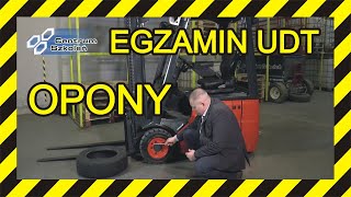 Egzamin UDT  wózki widłowe  Opony [upl. by Zulch952]