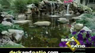 Ponds waterfalls landscaping designs Deck and Patio Company Long Island NY 1 [upl. by Ardnek115]