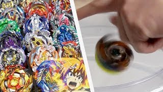 ULTIMATE HAND SPINNING Geist Fafnir VS ALL ChoZTurbo Beyblades  Beyblade Burst [upl. by Vincelette]