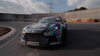 RAW Footage  HKS GT86 Drifting Tsukuba Circuit Taniguchi NOB [upl. by Egres]