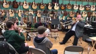 Philip Brown Trombone Workshop at JAMS Music Dublin [upl. by Sander30]