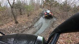 Kawasaki Mule XC in the ditch Gypsum City OHV Park Phase 2 Trail 222 11319 [upl. by Romaine624]