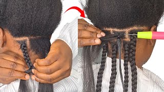 Easiest Box Braid Tutorial Any Beginner Can Try This [upl. by Weiner]