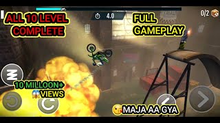 MAJA AA GYA 😋STUNT BIKE EXTRME🏍 ALL 10 LEVEL COMPLETES  STUNT GAME  RkGamerOfficial143 [upl. by Bracci170]