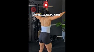 Dumbbell Lateral Raise Tips [upl. by Elinor150]