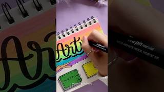 Colorful Front Page Design Art 🌈 shorts nhuandaocalligraphy frontpage [upl. by Tharp537]