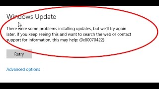 how to fix windows update error 0x80070422 in windows 10 [upl. by Louis]