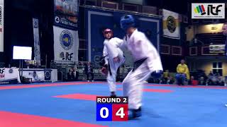 ITF WCH2017 IRELAND  Sparring Junior Male 56kg [upl. by Auhsuj]