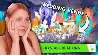 I built a Crystal Wedding Venue in The Sims 4 🔮 [upl. by Aynot195]