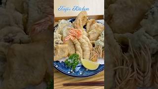 Making Tempura 〜天ぷら〜 Shorts  easy Japanese home cooking recipe [upl. by Wharton]