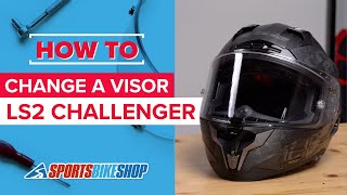 How to change a visor LS2 Challenger motorcycle helmet [upl. by Ariad]