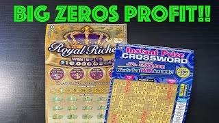 BIG ZEROS PROFIT SINGLE MATCH  CA SCRATCHERS [upl. by Tanner323]