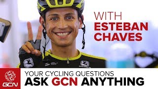 Esteban Chaves Special Episode  Ask GCN Anything About Cycling [upl. by Eladnor280]