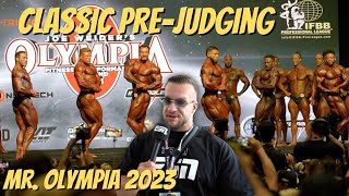 Mr Olympia 2023 Classic Prejudging [upl. by Lemuelah338]