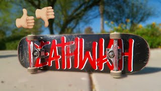 Deathwish Skateboard Review [upl. by Imoyik]